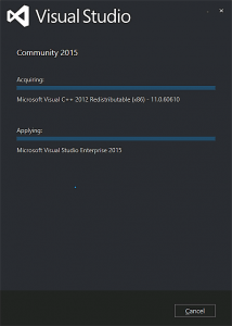 Visual Stduio 2015 インストール